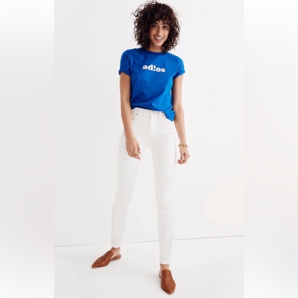 Madewell White Skinny Jeans